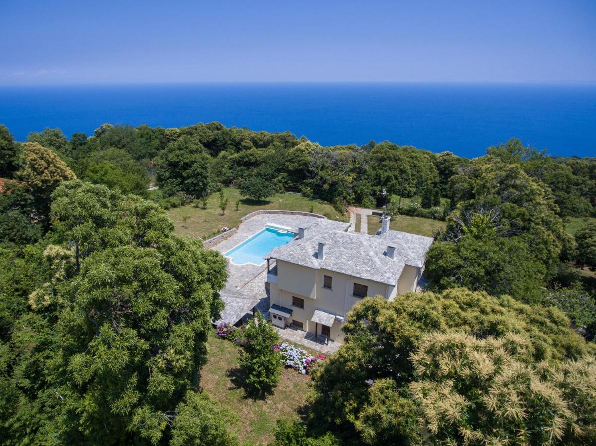 Luxury Villa With Pool In Tsagkarada Eksteriør billede